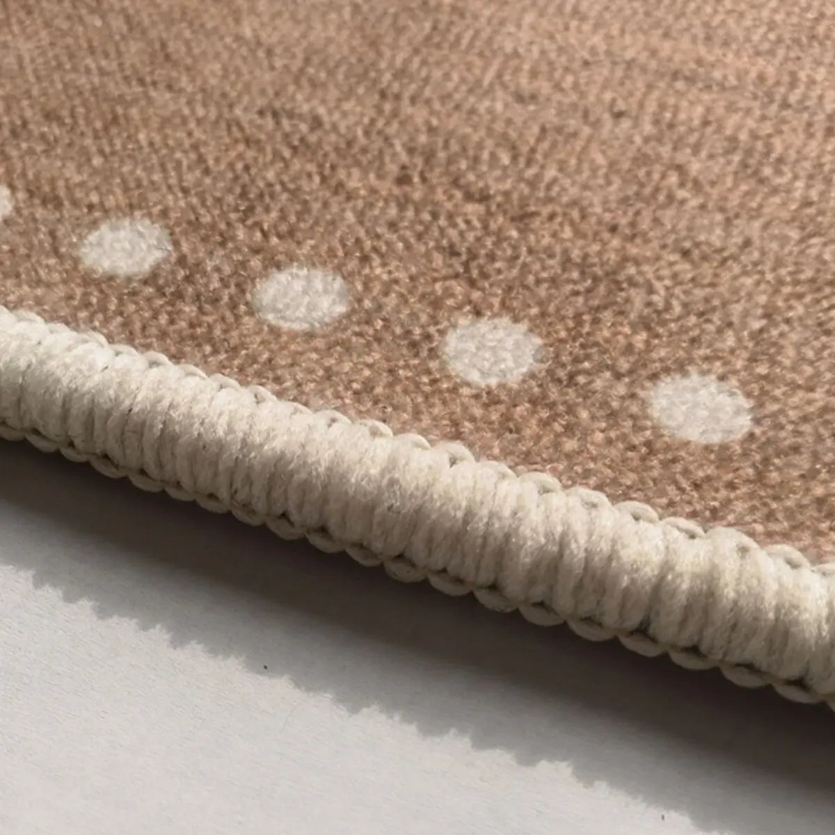 Modern Geometric Pattern Brown and White Area Rug Image - 8