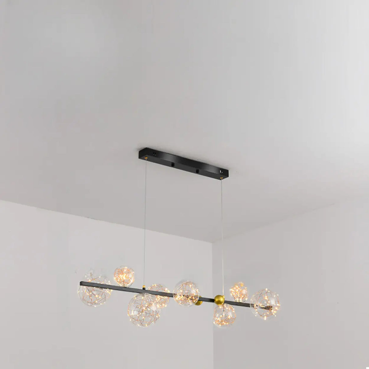 Modern Glass Globe Chandelier for Dining & Living Room Décor Image - 3