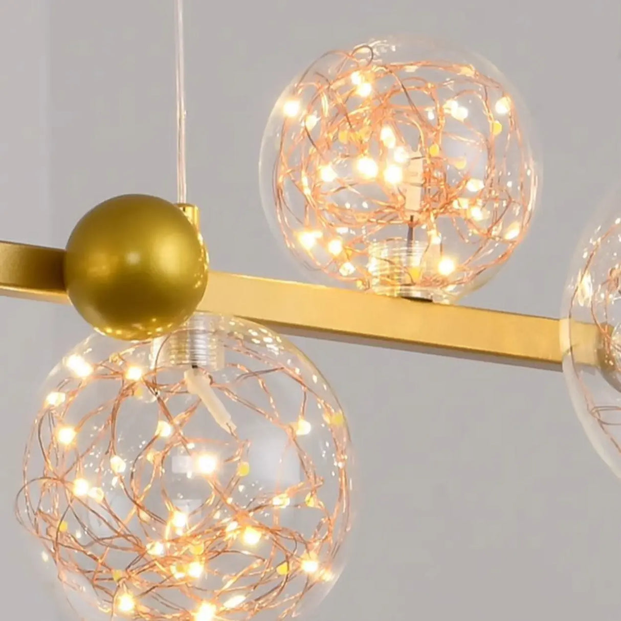 Modern Glass Globe Chandelier for Dining & Living Room Décor Image - 6