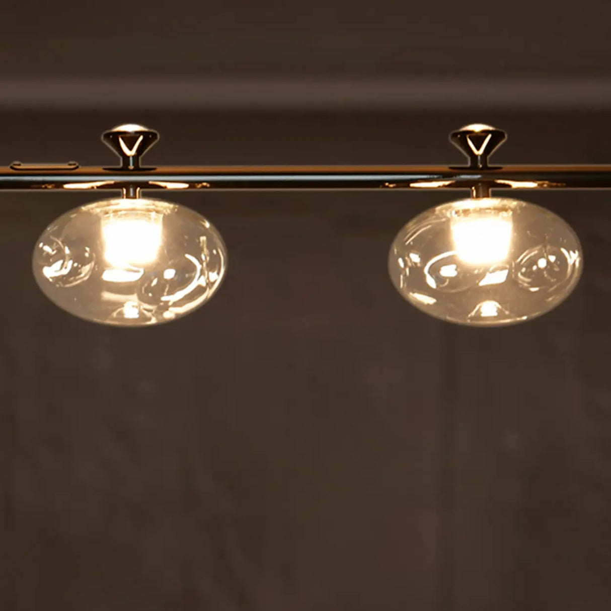 Modern Glass Pendant Light Fixture, 5-Light Dining Chandelier Image - 7