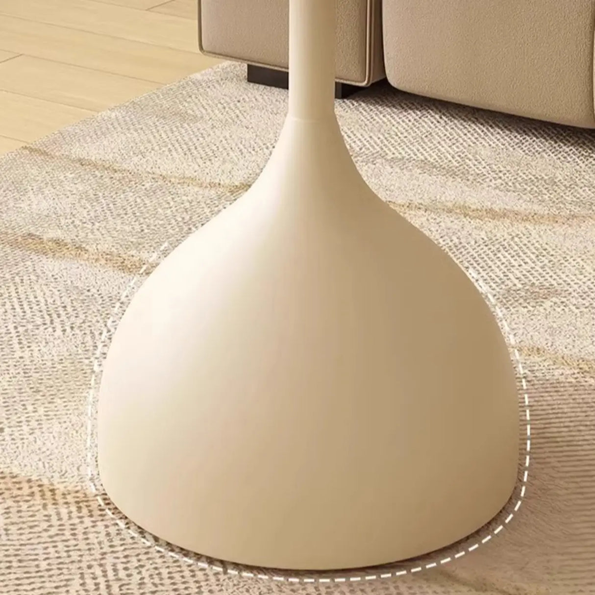 Modern Glass Tabletop Pedestal Base Circular Side Table Image - 10