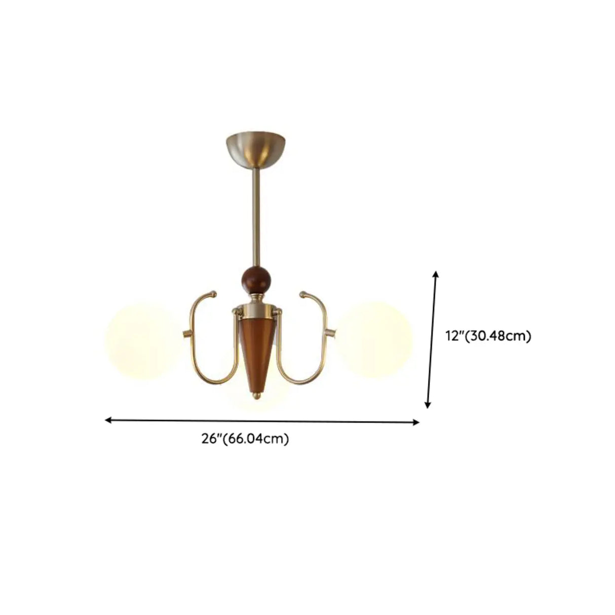 Modern Globe Chandelier, 10-Light Gold Ceiling Fixture