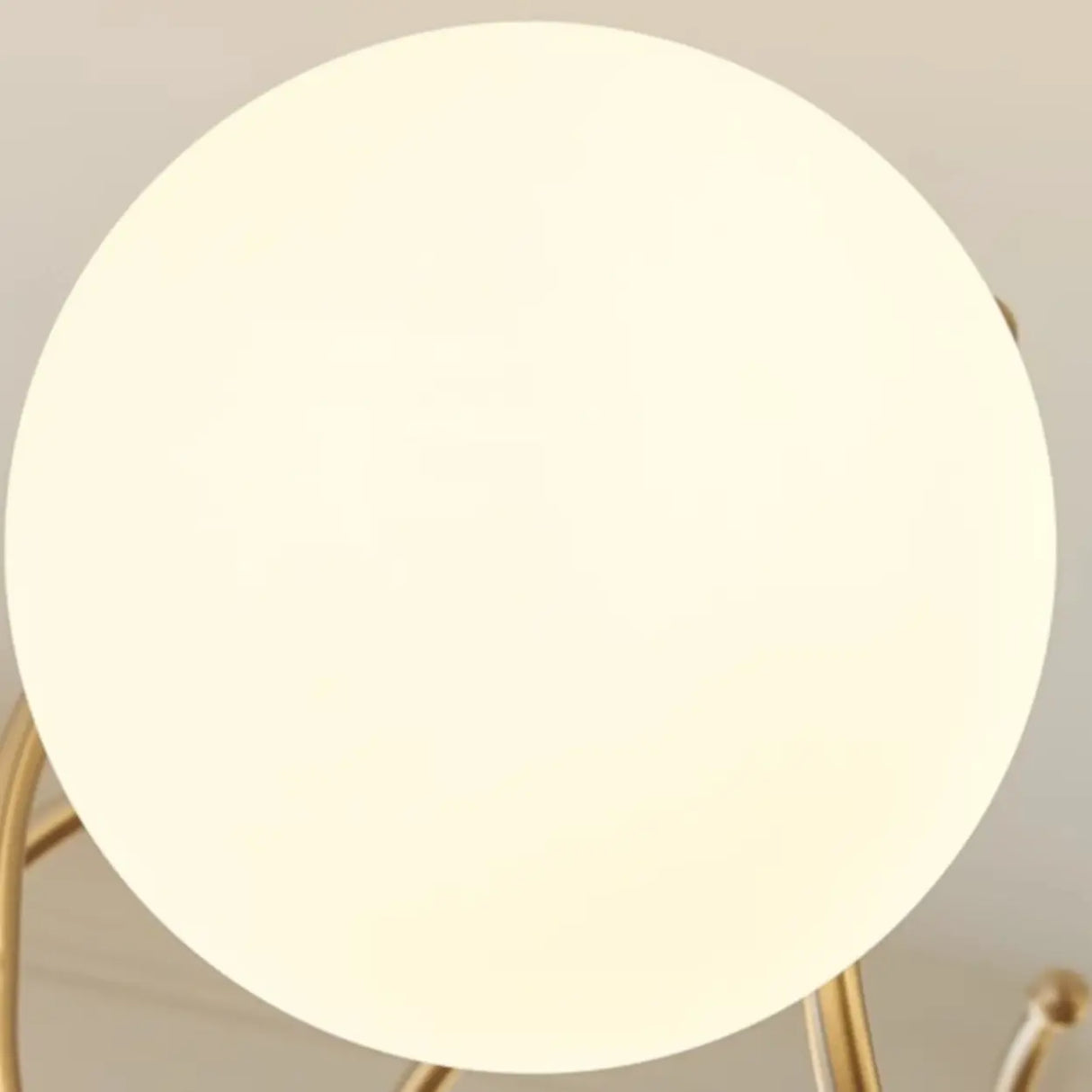 Modern Globe Chandelier, 10-Light Gold Ceiling Fixture Image - 8