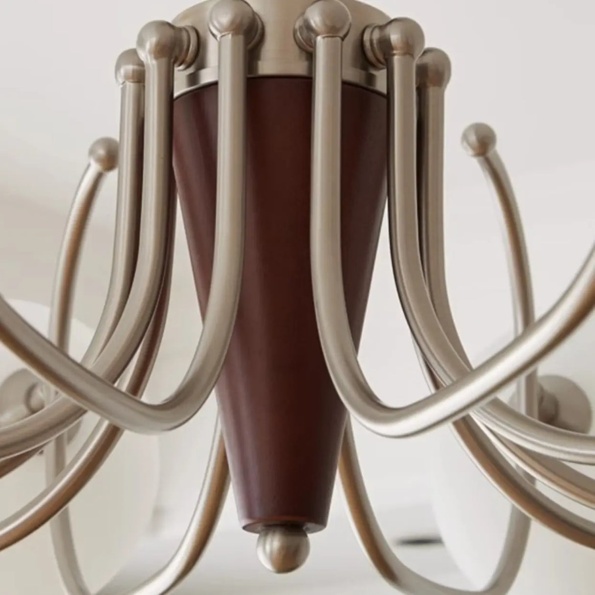 Modern Globe Chandelier, 10-Light Gold Ceiling Fixture Image - 9