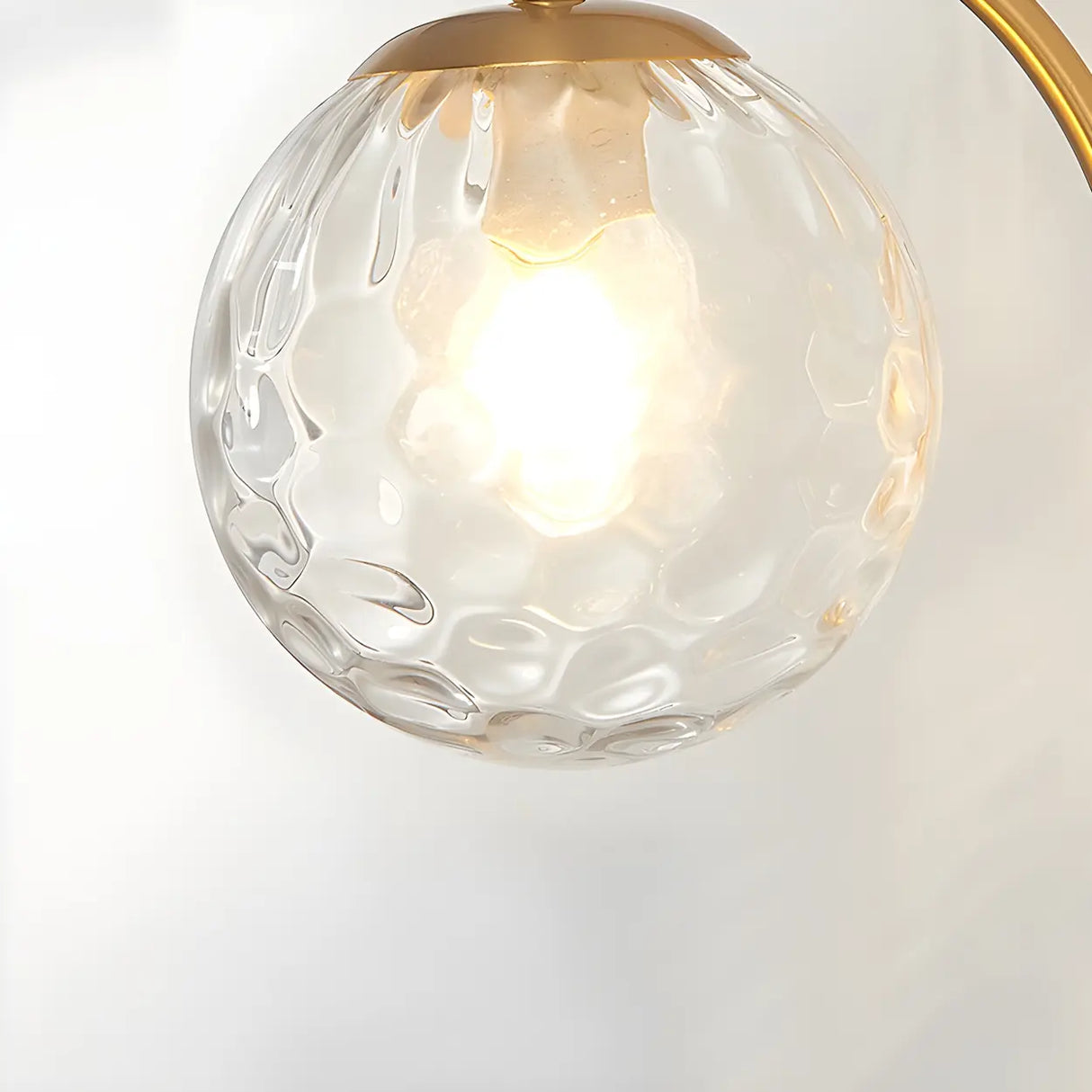 Modern Globe Glass Wall Light with Black Finish Image - 16