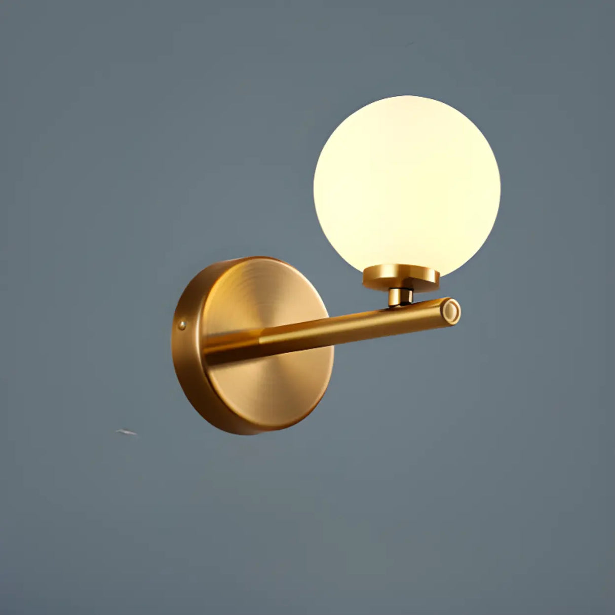 Modern Gold Double Globe Vanity Wall Sconce Light Image - 12