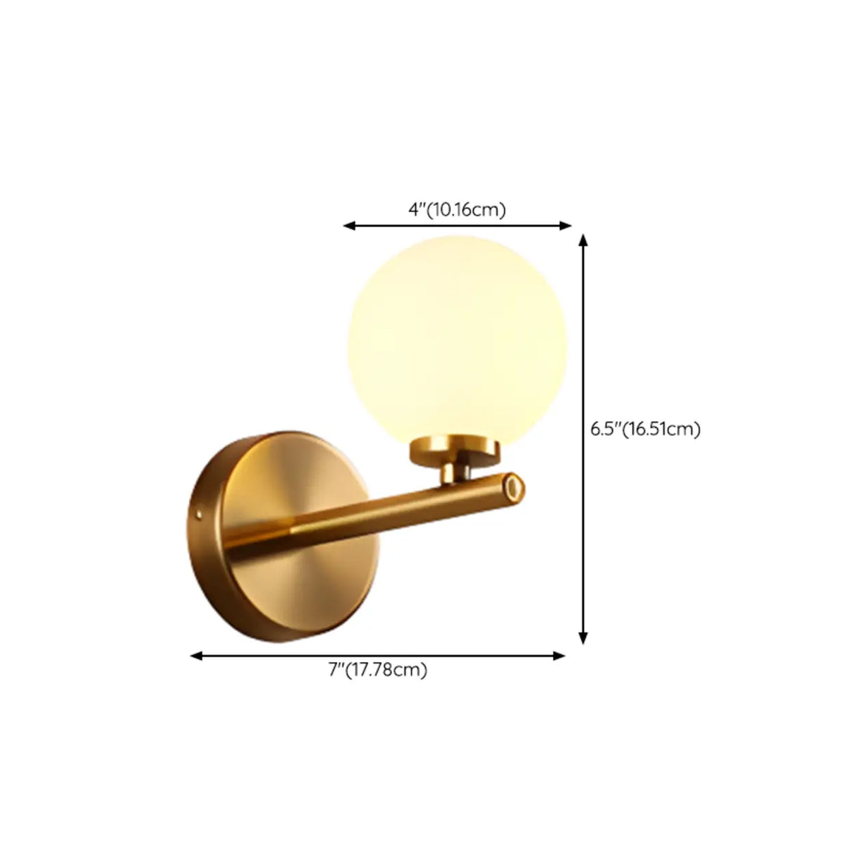 Modern Gold Double Globe Vanity Wall Sconce Light