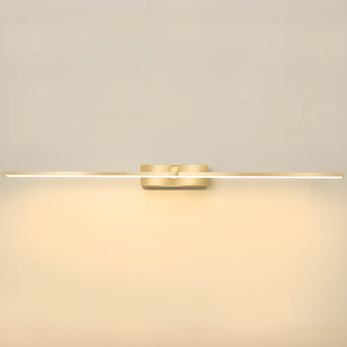 Modern Gold LED Linear Vanity Light Fixture Image - 11