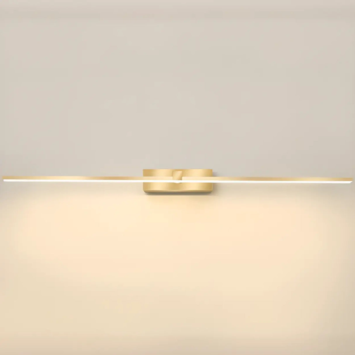 Modern Gold LED Linear Vanity Light Fixture Image - 12