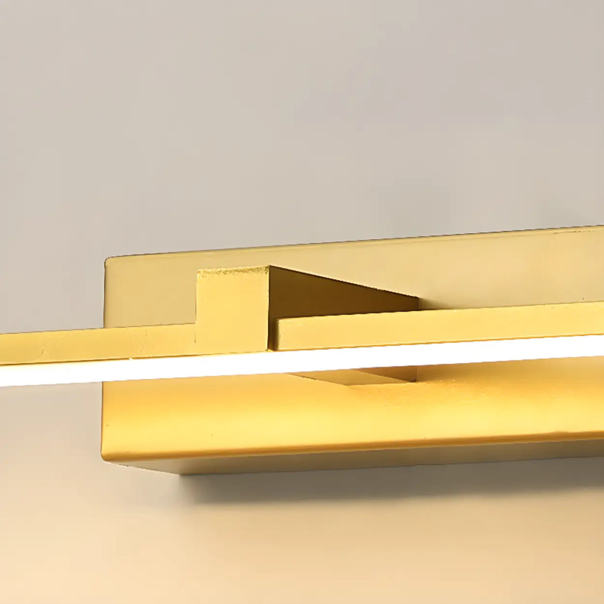 Modern Gold LED Linear Vanity Light Fixture Image - 14