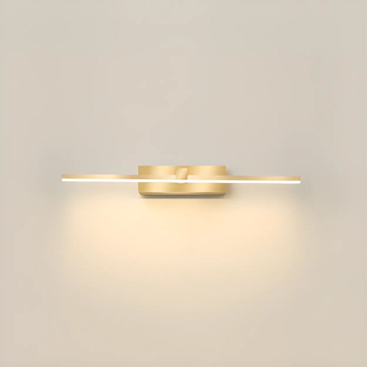 Modern Gold LED Linear Vanity Light Fixture Image - 6