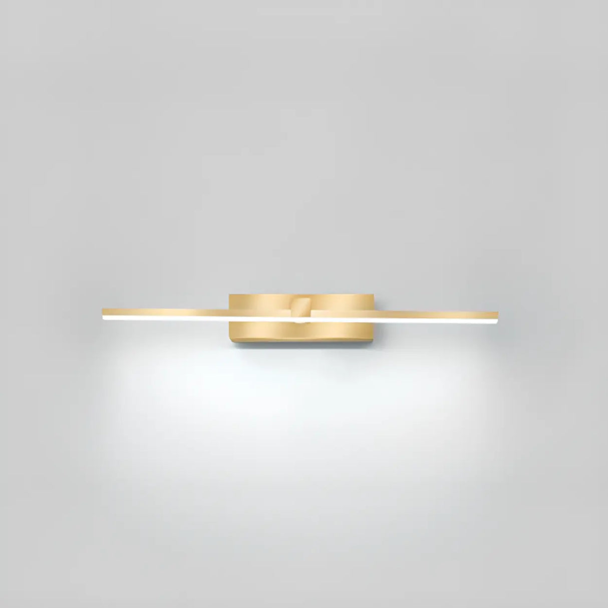 Modern Gold LED Linear Vanity Light Fixture Image - 7