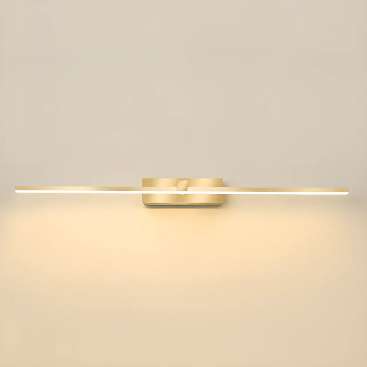 Modern Gold LED Linear Vanity Light Fixture Image - 8
