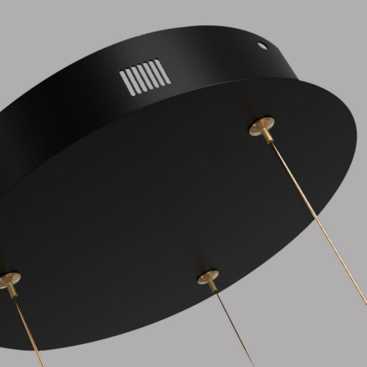 Modern Gold LED Ring Chandelier Adjustable Height Image - 13