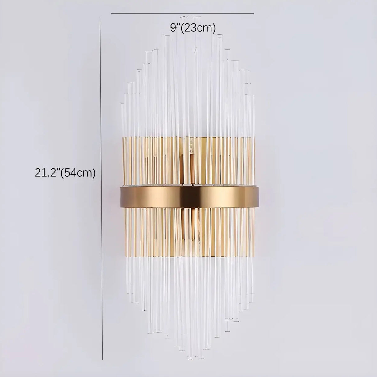 Modern Gold Tiered Crystal Bedside LED Wall Sconce Image - 2