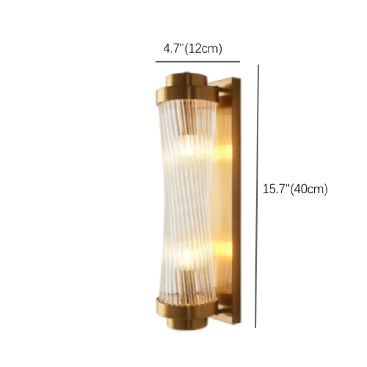 Modern Gold Tiered Crystal Bedside LED Wall Sconce Image - 8