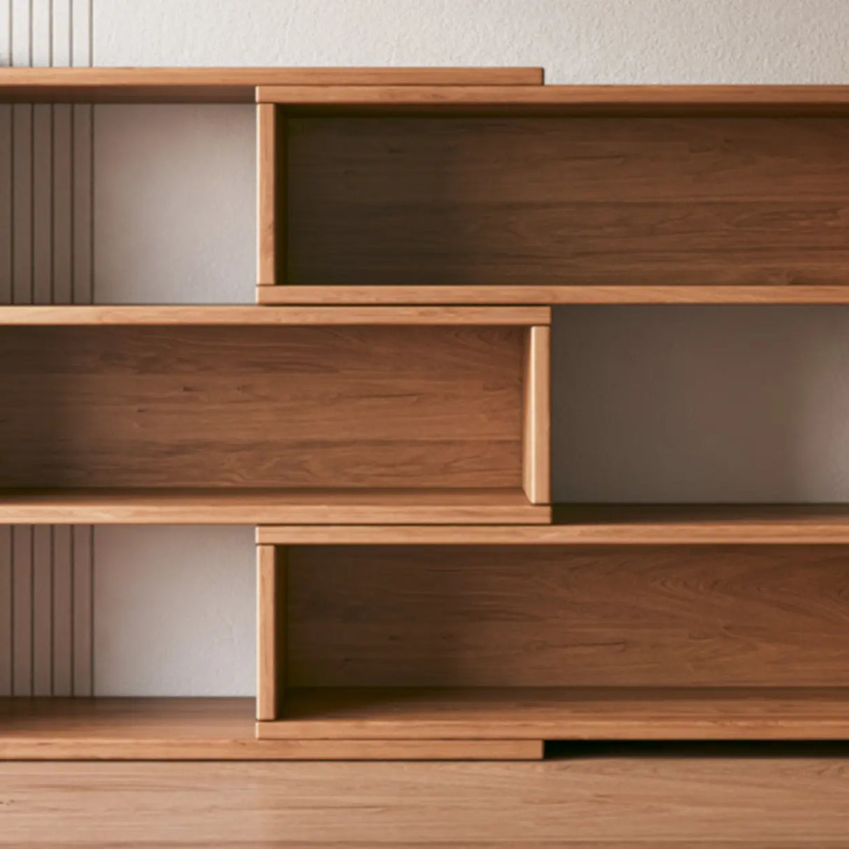 Modern Horizontal Rectangle Closed Wooden Bookcase Image - 11