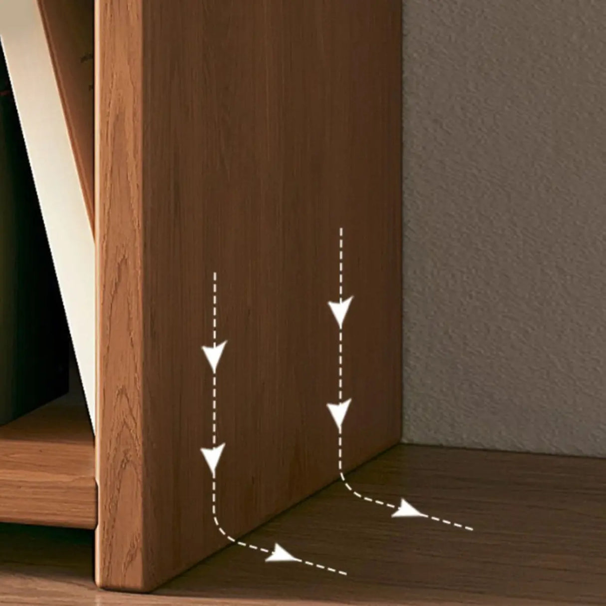 Modern Horizontal Rectangle Closed Wooden Bookcase Image - 16