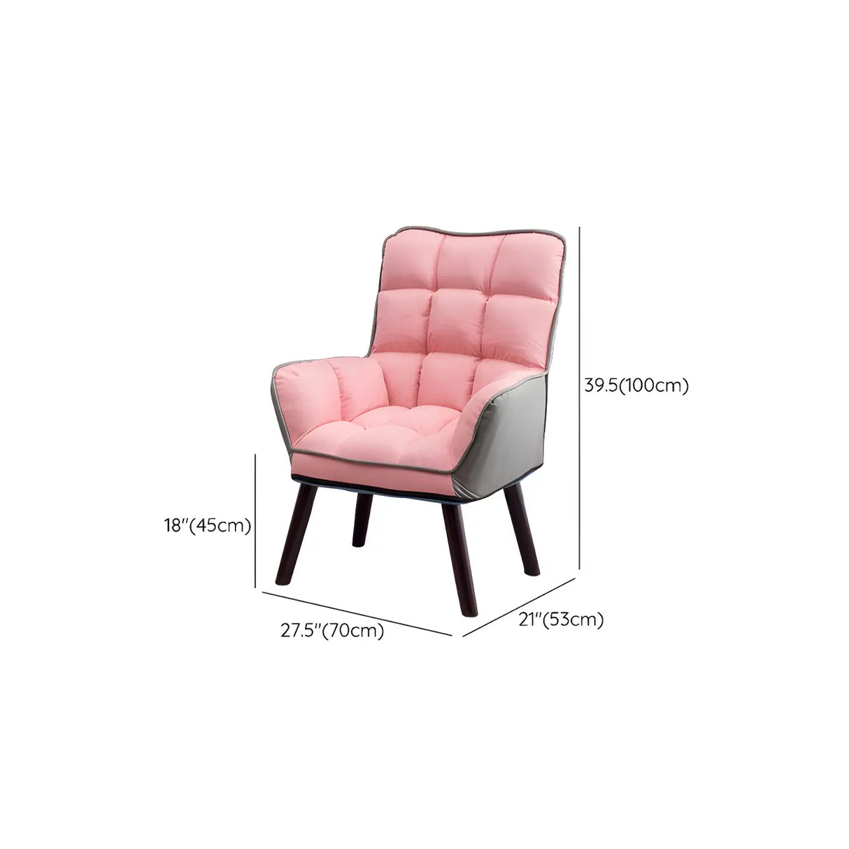 Modern Houndstooth Task Cushioned Wood Office Chair Image - 38