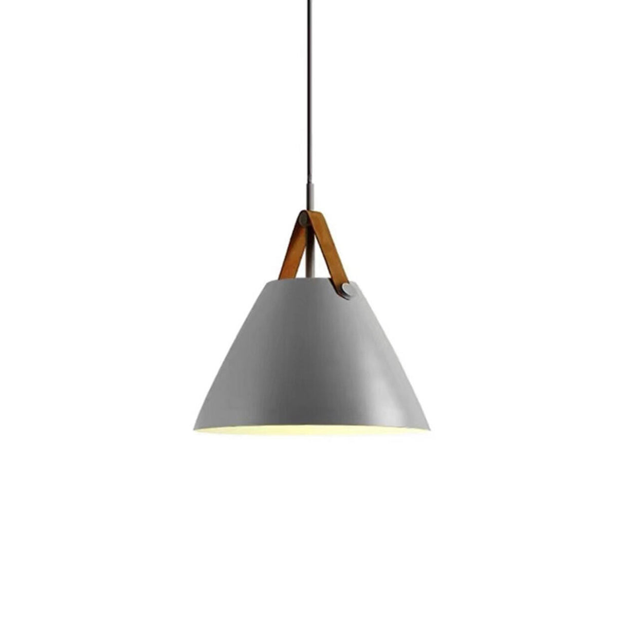 Modern Iron Cone Pendant Light Adjustable Cord Image - 12