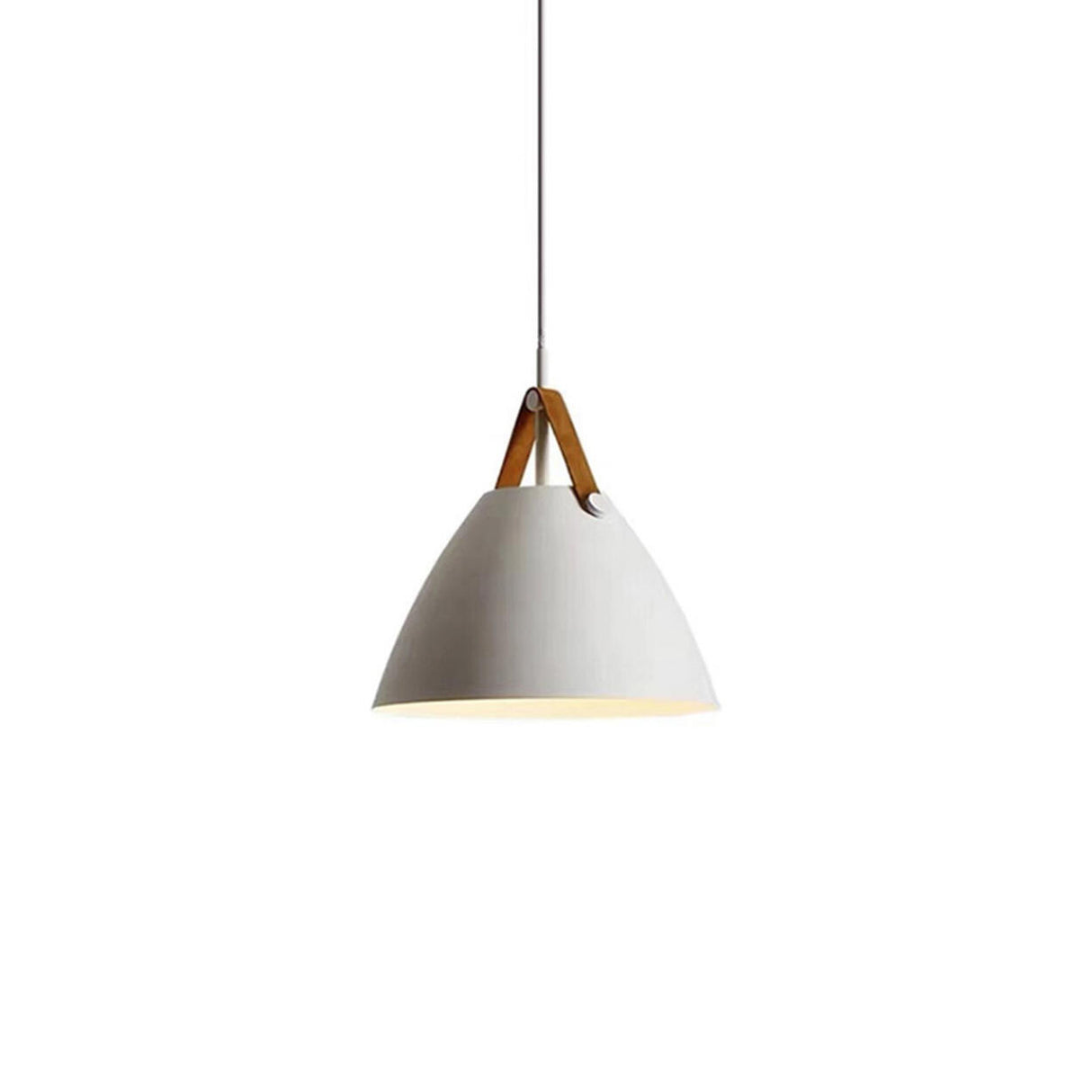 Modern Iron Cone Pendant Light Adjustable Cord Image - 13