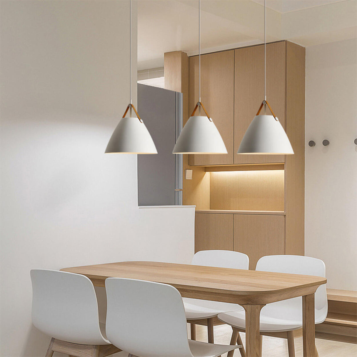 Modern Iron Cone Pendant Light Adjustable Cord Image - 19