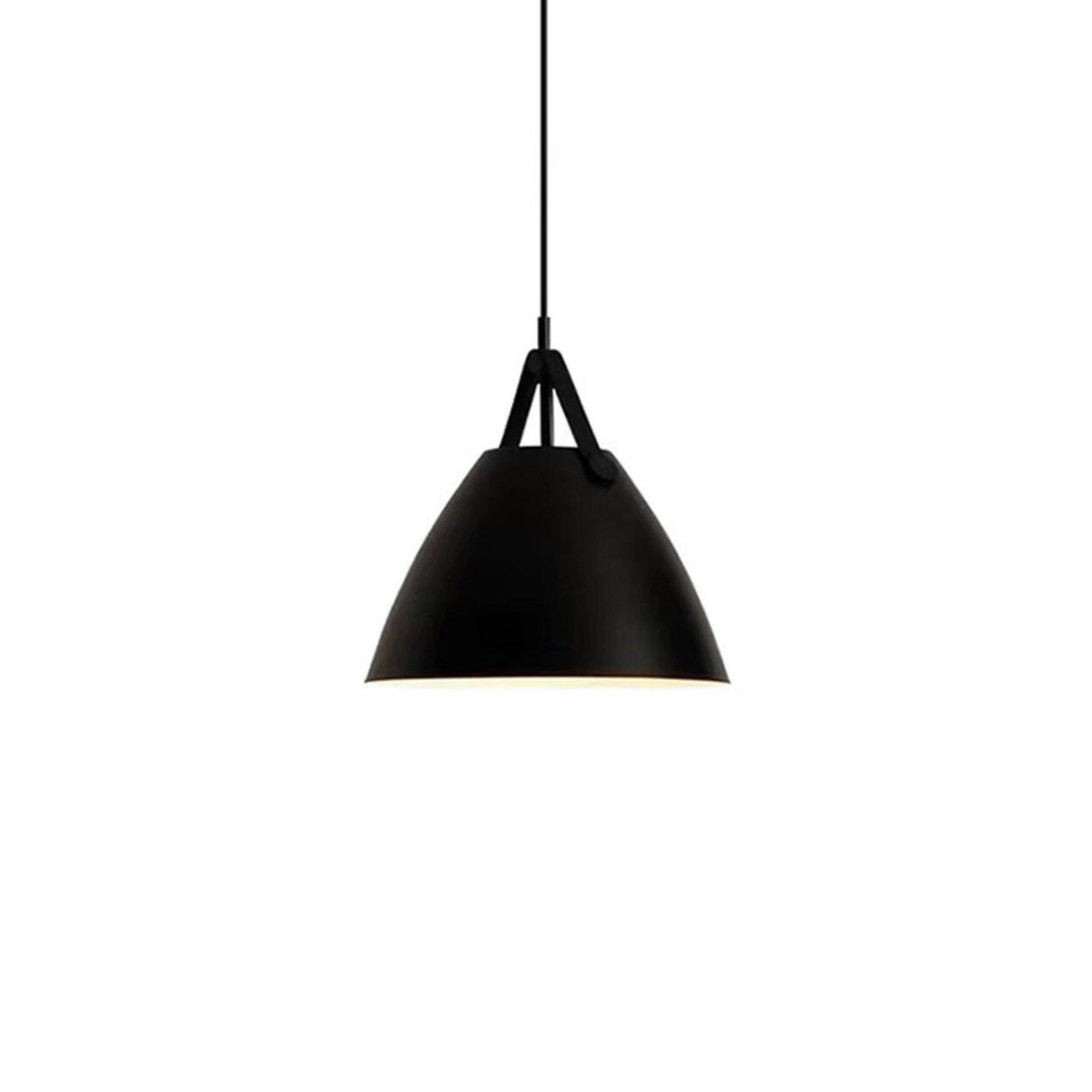 Modern Iron Cone Pendant Light Adjustable Cord Image - 3