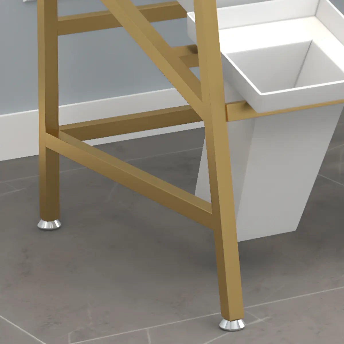 Modern Ladder Metal Indoor Large Plant Stands Gold Image - 13