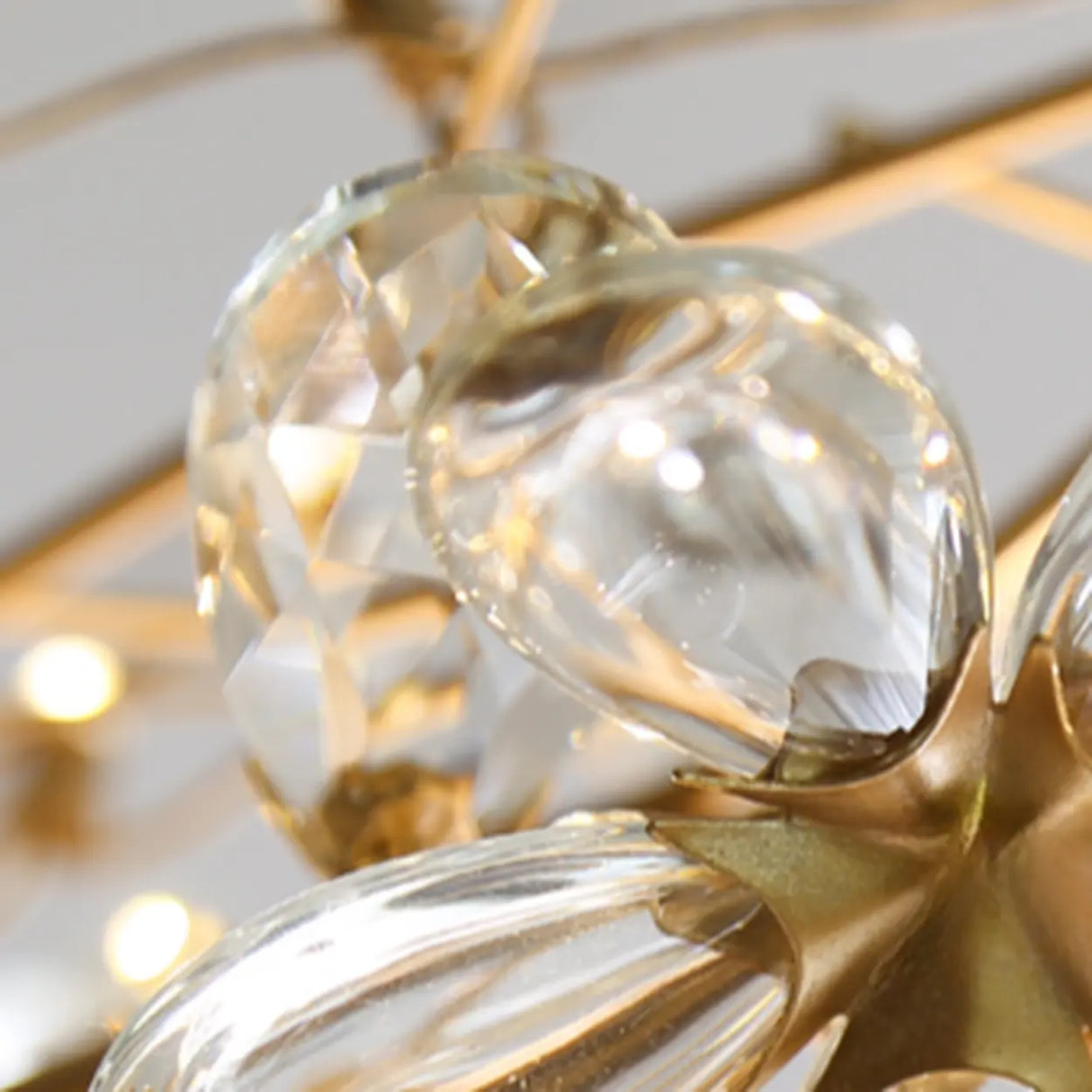 Modern Leaf And Floral Ring Crystal Chandelier Image - 7