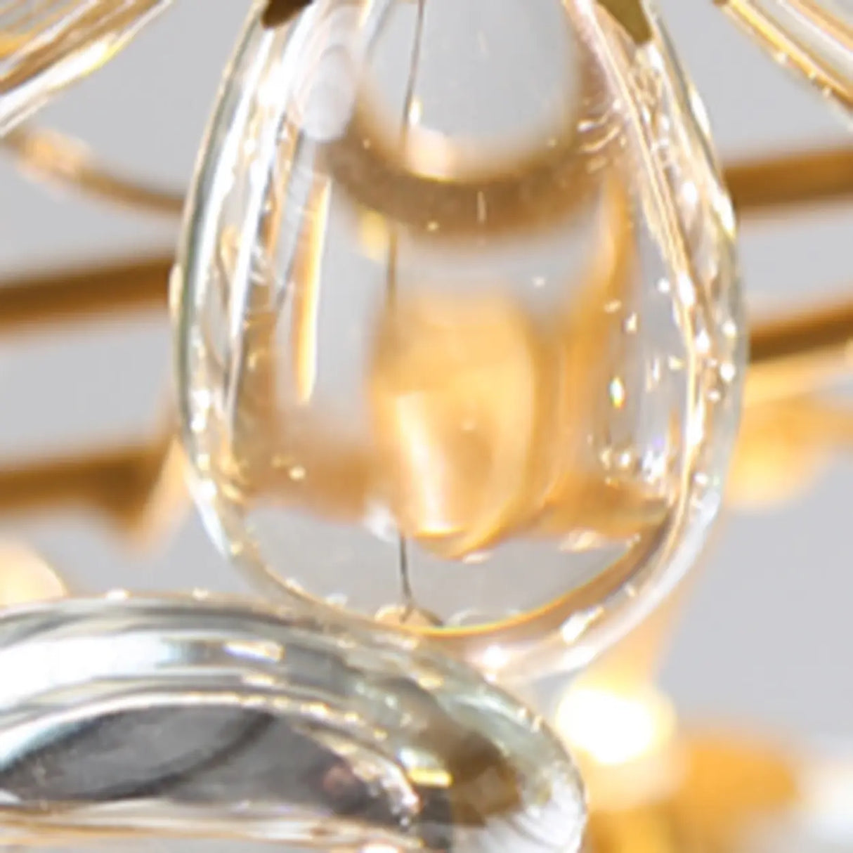 Modern Leaf And Floral Ring Crystal Chandelier Image - 8