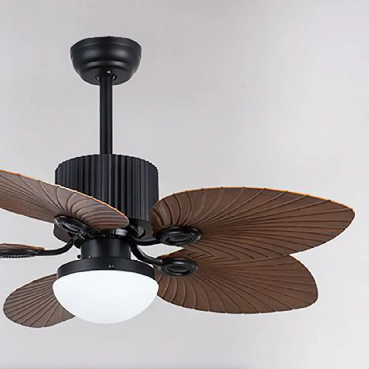 Chic Leaf Shape Blade Remote Ceiling Fan with Light Image - 11