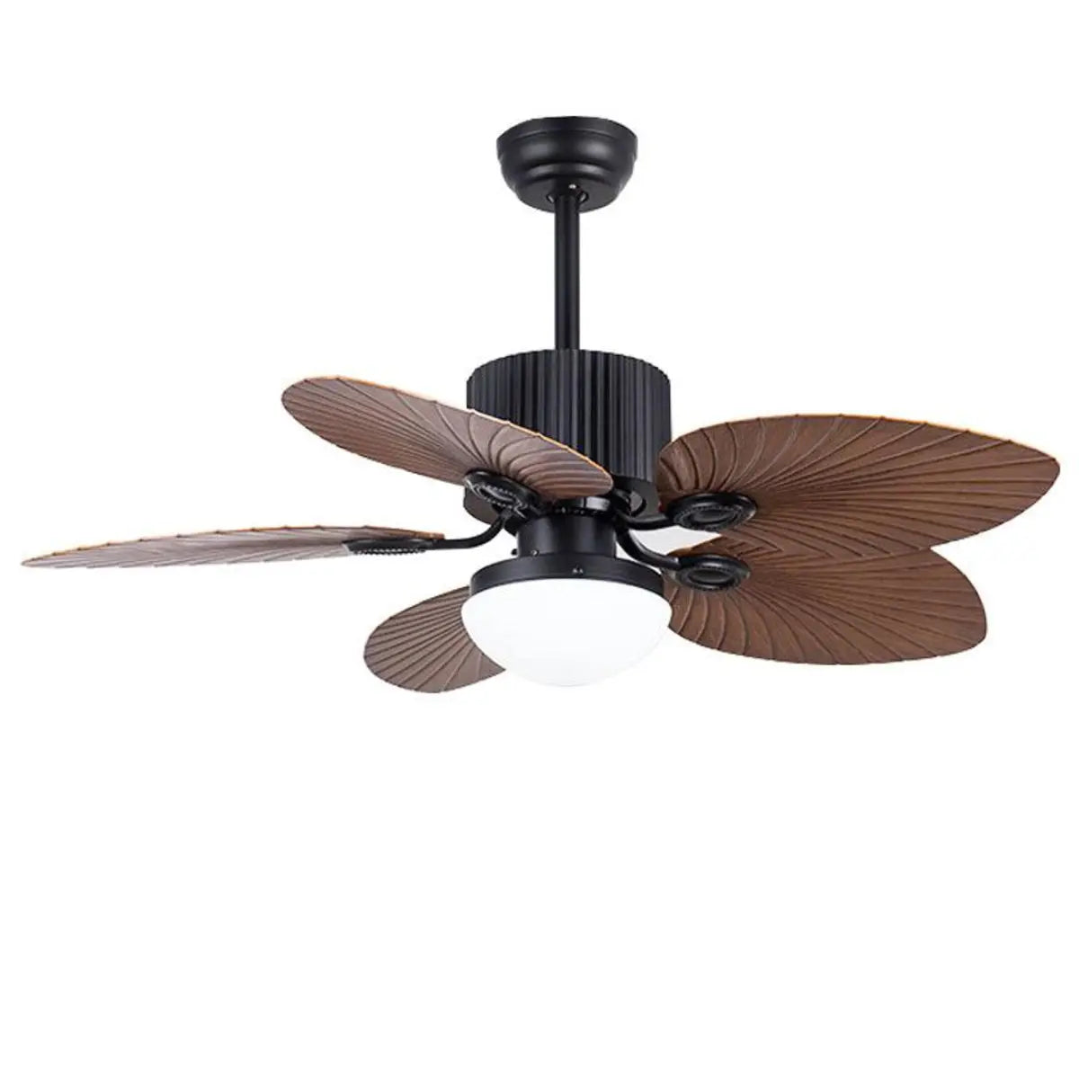 Chic Leaf Shape Blade Remote Ceiling Fan with Light Image - 8