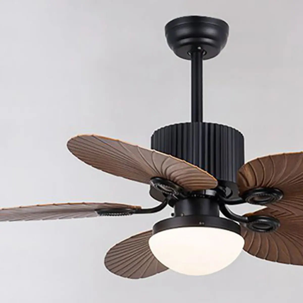 Chic Leaf Shape Blade Remote Ceiling Fan with Light Image - 9