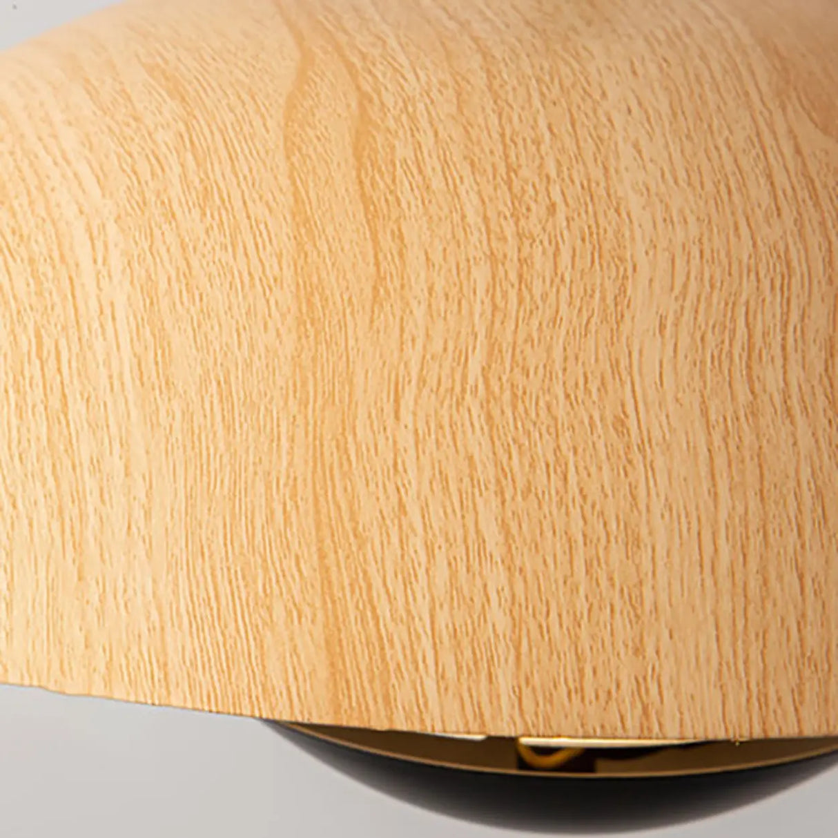 Modern Led String Pendant Light Wood and Black Image - 13