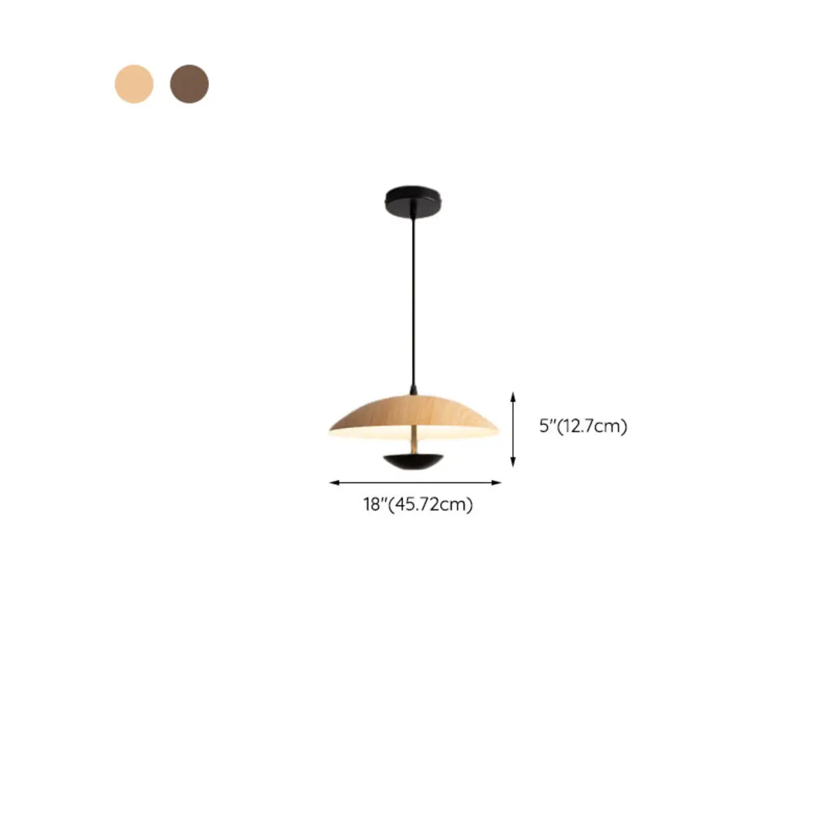 Modern Led String Pendant Light Wood and Black Image - 15