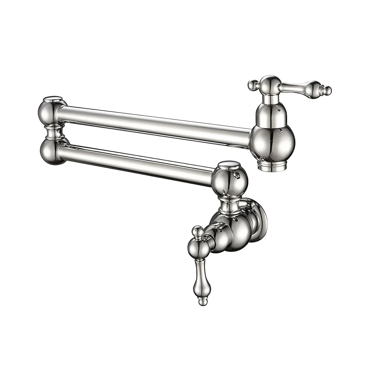 Modern Lever Handles Wall Mount Pot Filler Faucets Image - 2