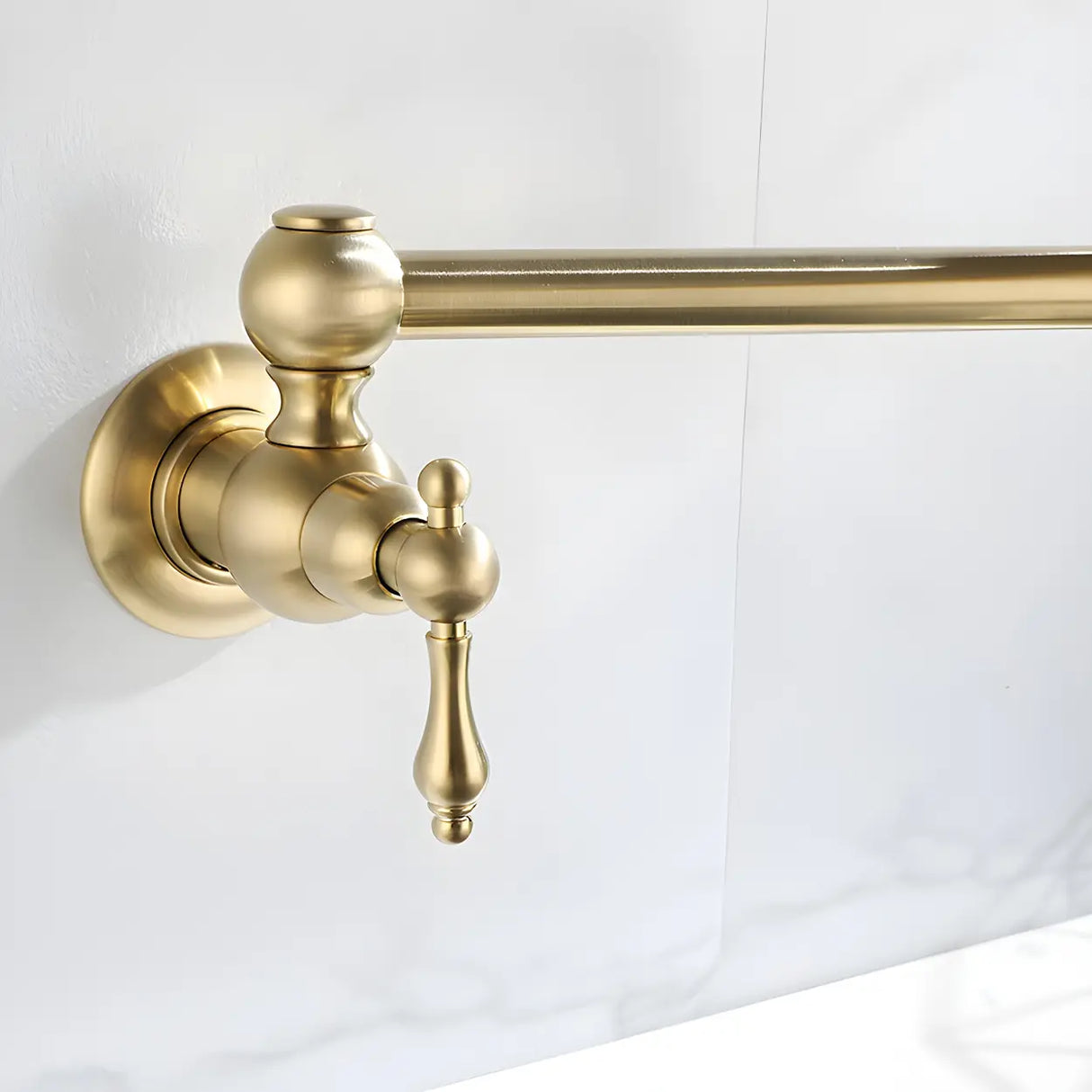 Modern Lever Handles Wall Mount Pot Filler Faucets Image - 7