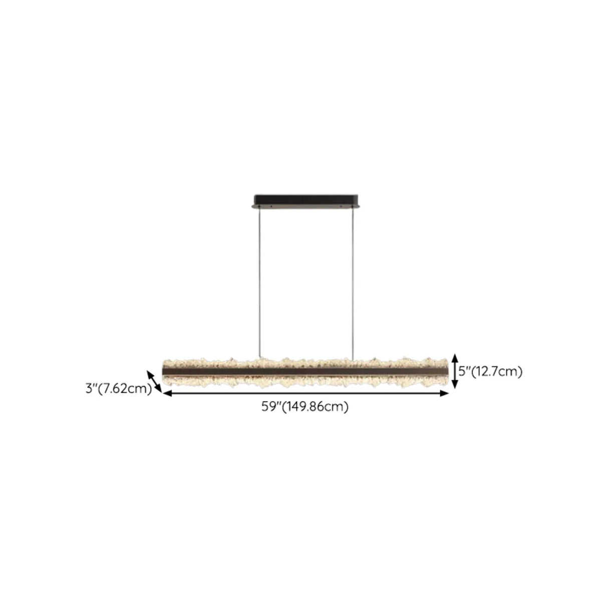 Modern Linear Crystal Chandelier for Dining Room Decor Image - 13