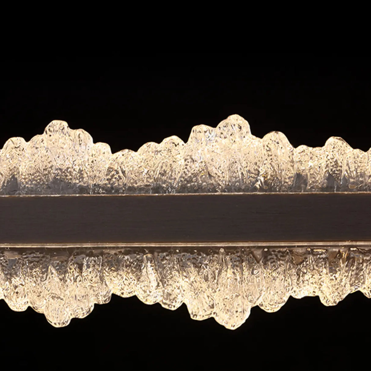 Modern Linear Crystal Chandelier for Dining Room Decor Image - 8