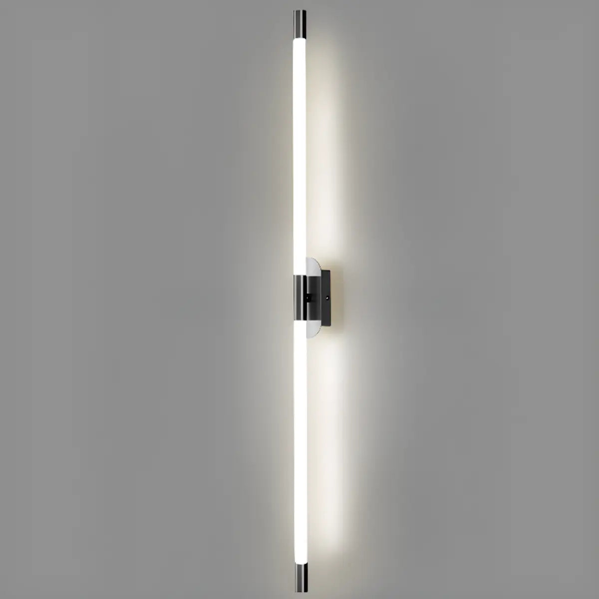 Minimalist Gold Linear LED Metal Wall Light Fixture Image - 15