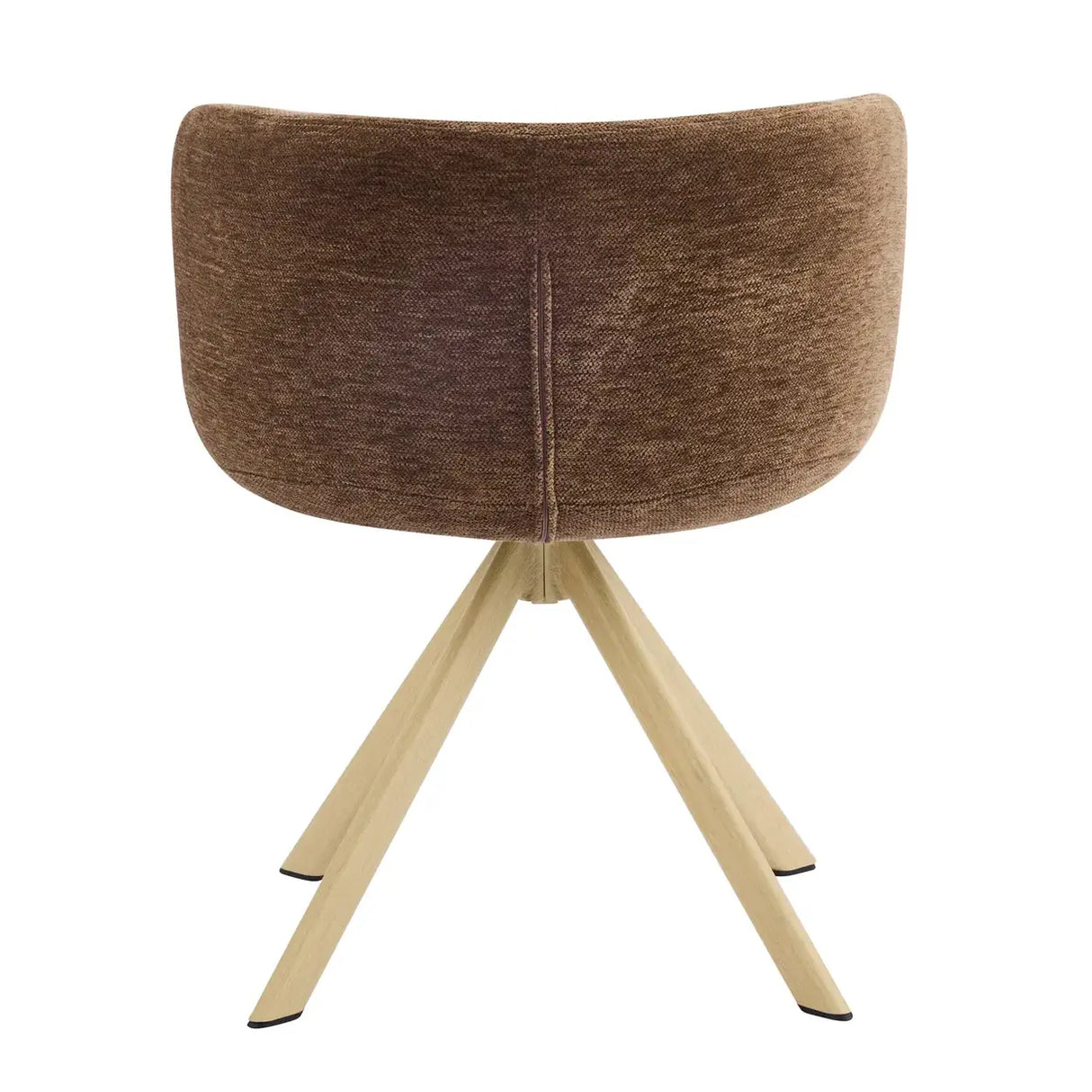 Modern Low Back Fabric Swivel Upholstered Dining Chairs Set of 2 Image - 13