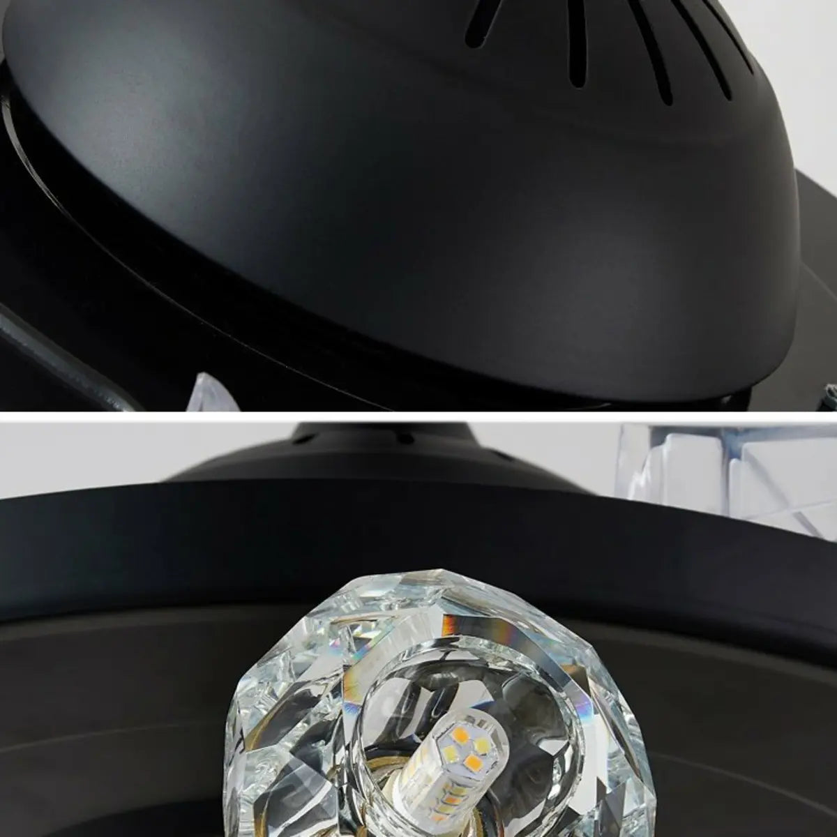 Modern Luxury Crystal Sputnik Chandelier Fan with Light Image - 15