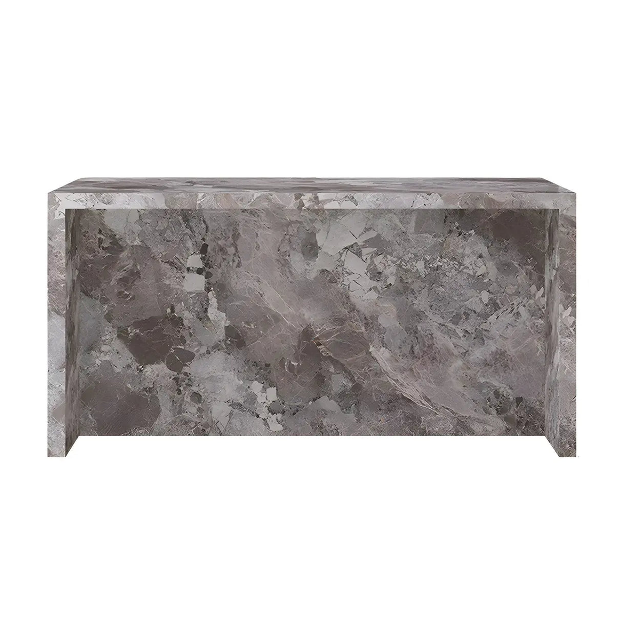 Modern Marble Kitchen Island Counter Height Bar Stool Image - 5