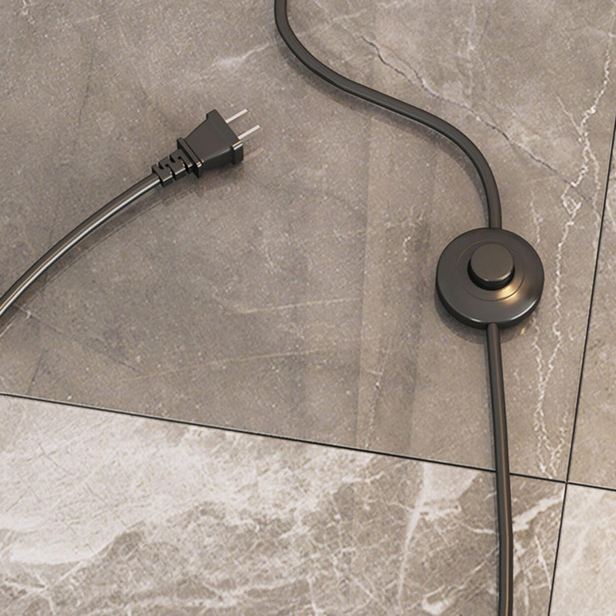 Modern Metal Arc Frame Table Storage Dome Floor Lamp Image - 13