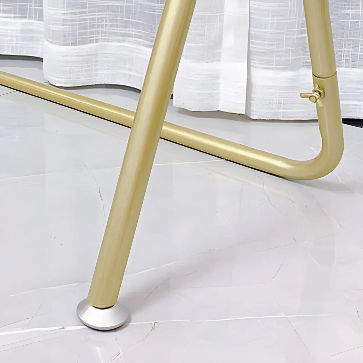 Modern Metal Gold-Black Freestanding Coat Rack Organizer Image - 15