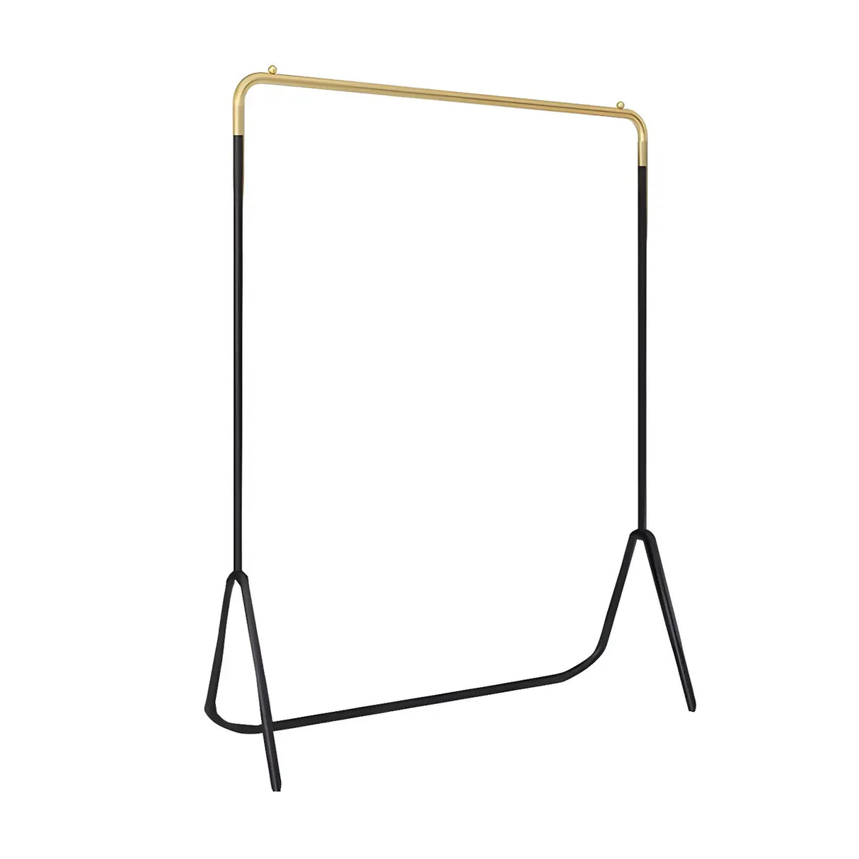 Modern Metal Gold-Black Freestanding Coat Rack Organizer Image - 19