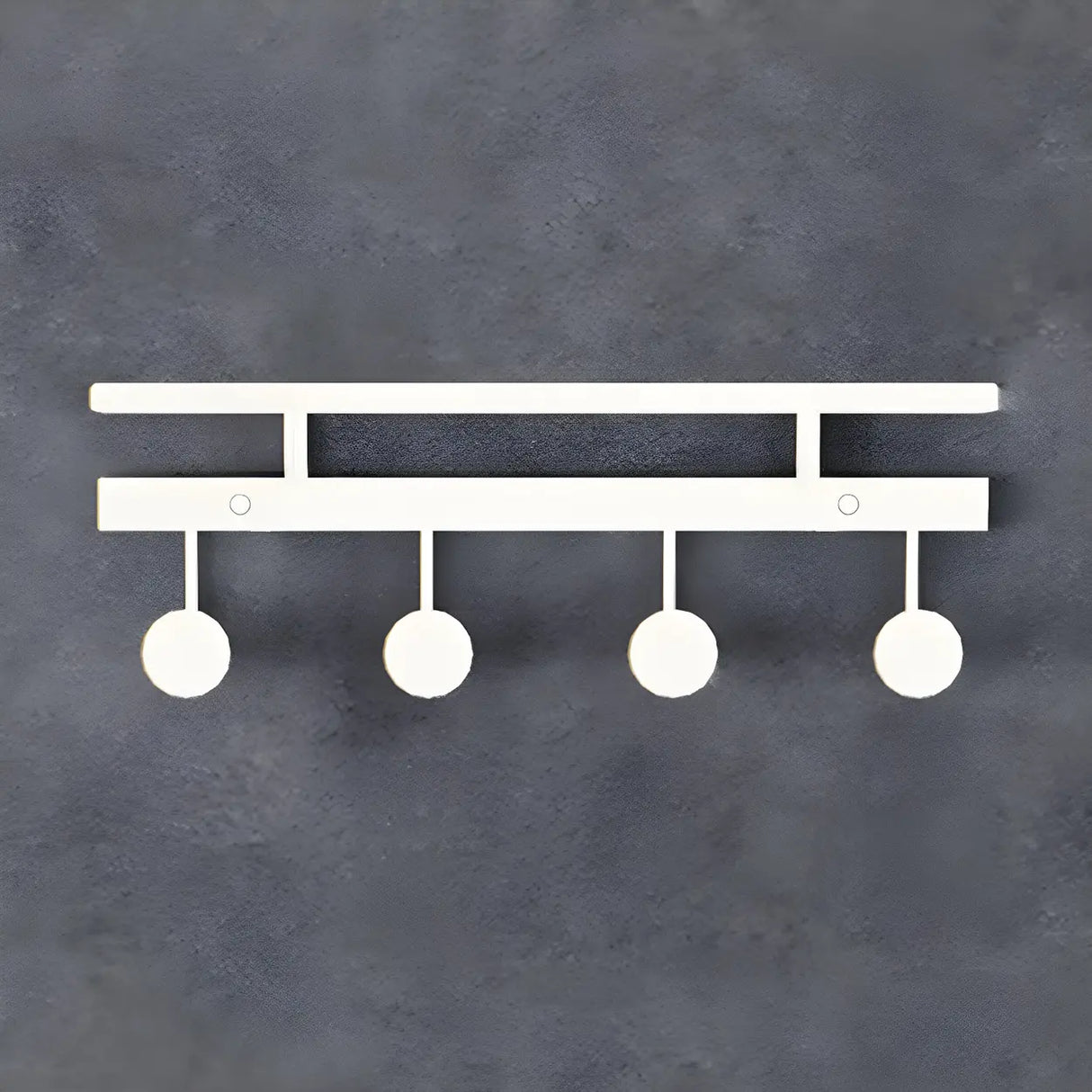 Modern Metal Gold Wall Mounted Multi Hook Coat Rack Image - 2