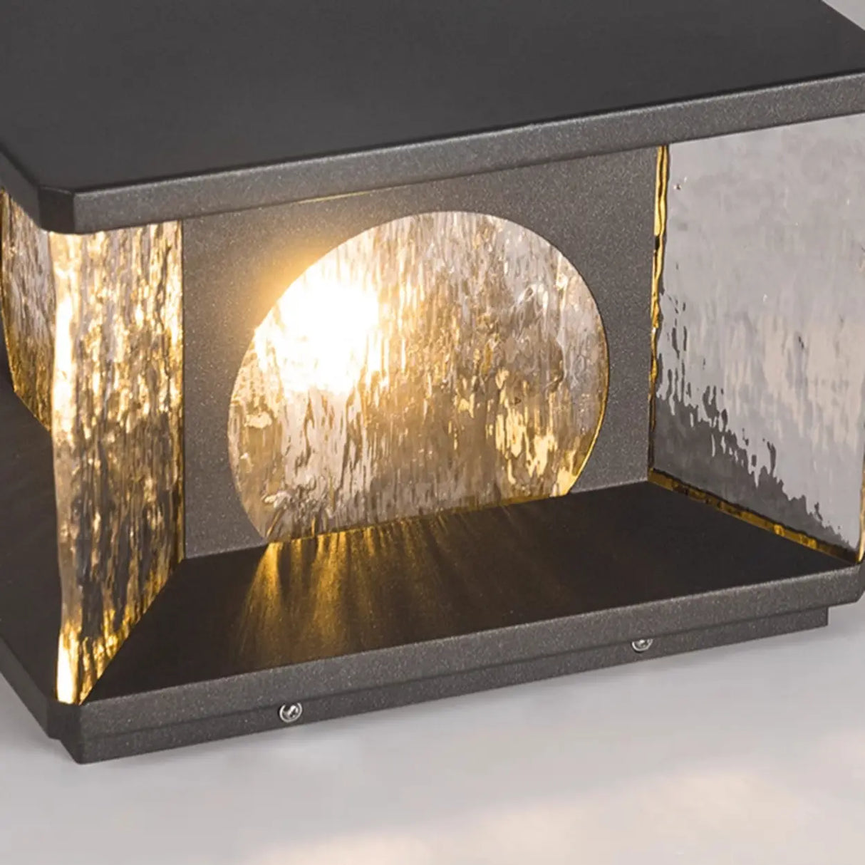 Modern Metal Solar LED Square Fence Pillar Cap Light Image - 3