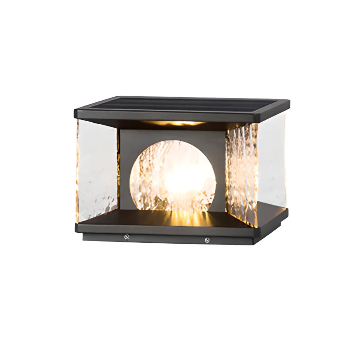 Modern Metal Solar LED Square Fence Pillar Cap Light Image - 6