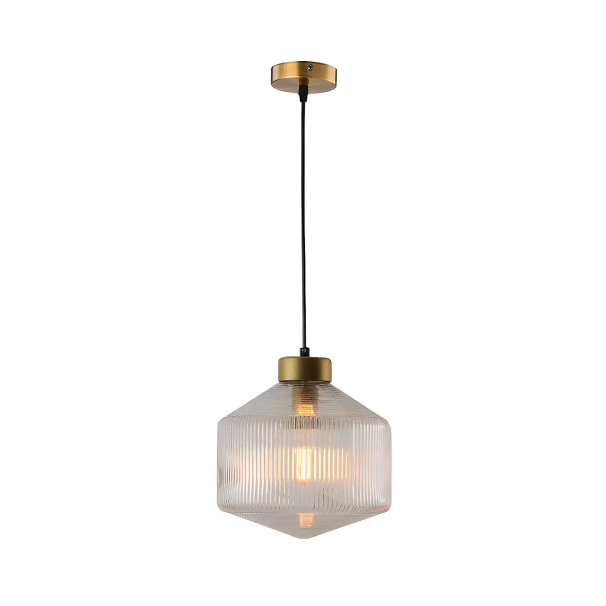 Modern Mini Geometric-Shaped Glass Pendant Light Image - 5